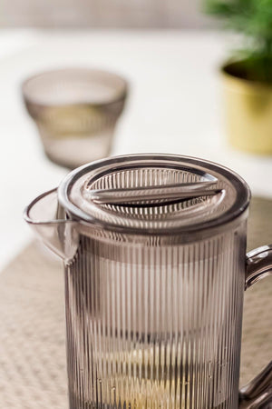 Acrylic Baroque 1.5 Lt Smoked Jug (Fits In The Refrigerator Door Shelf)