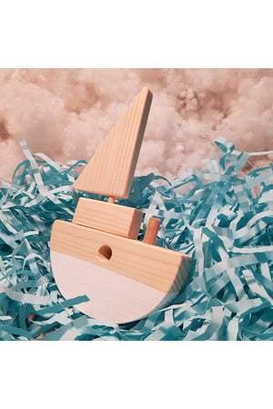 Handmade Wooden Toy Baby Ship Children'S Imagination Gift Toy