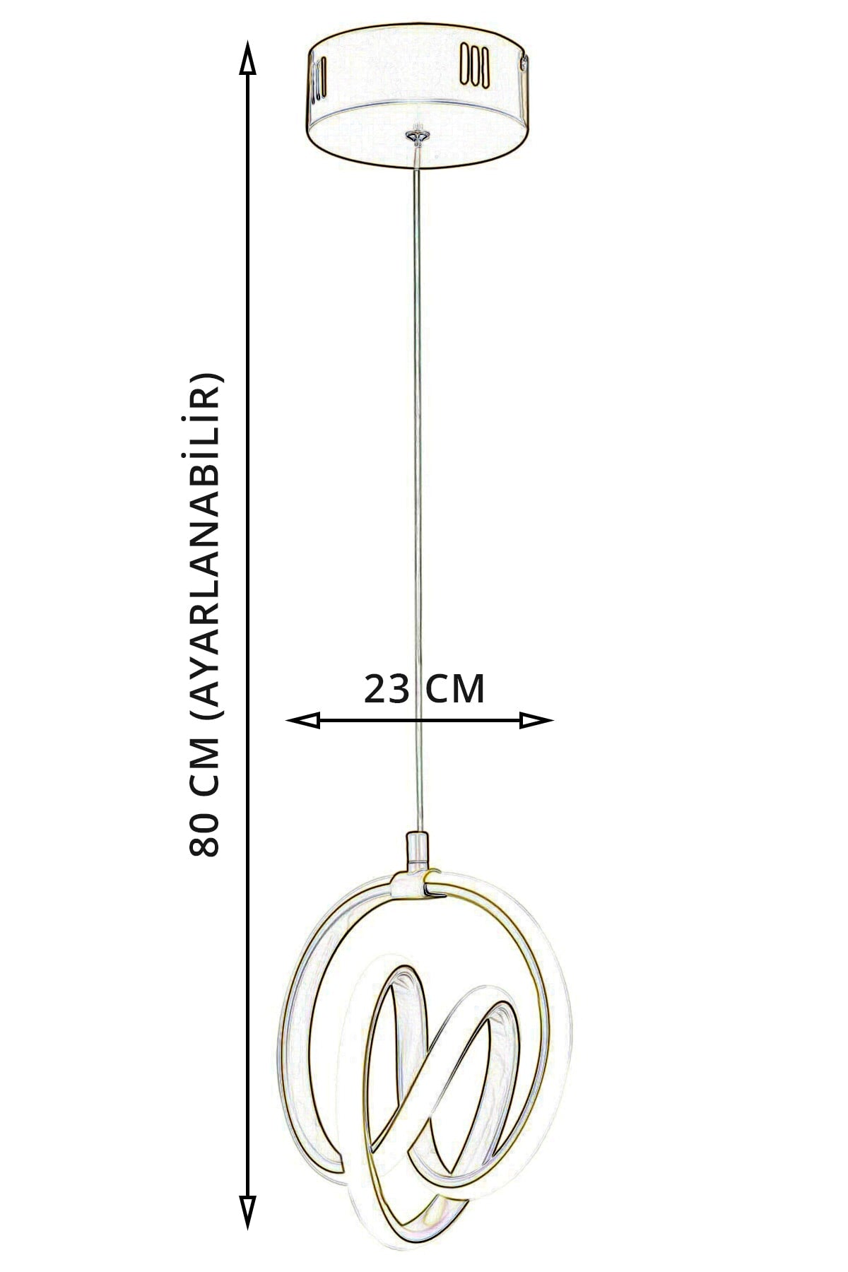 Venita Antique Modern Pendant Lamp Led Chandelier Living Room Kitchen Room Led Chandelier