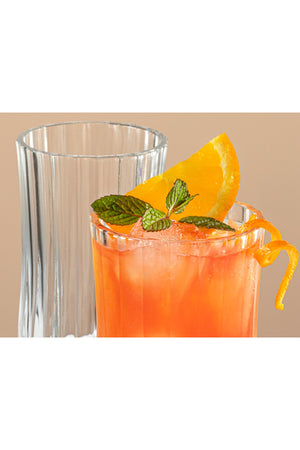 Ricco Glass 4 Pcs Soft Drink Glass 340 Ml