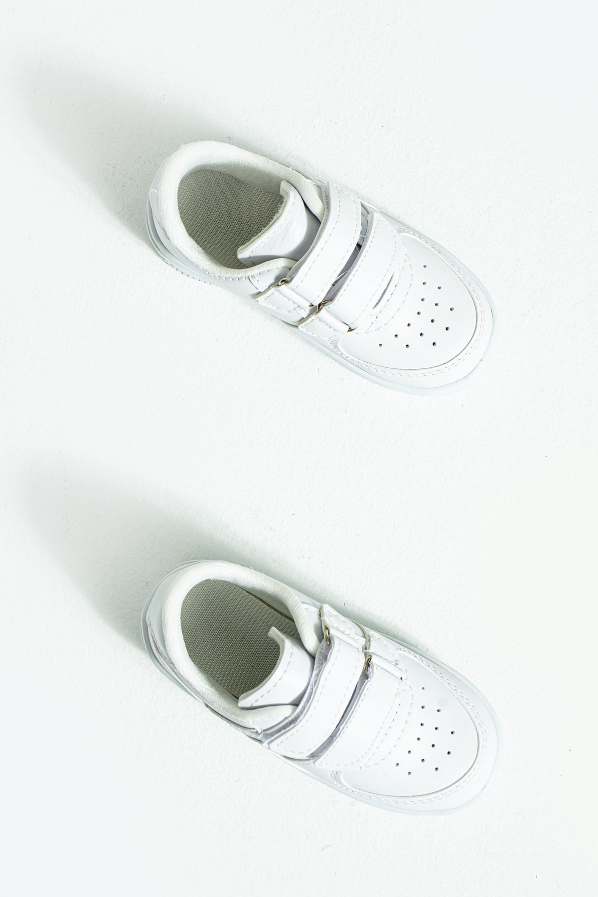 Kids White Sneakers Velcro Kids Shoes