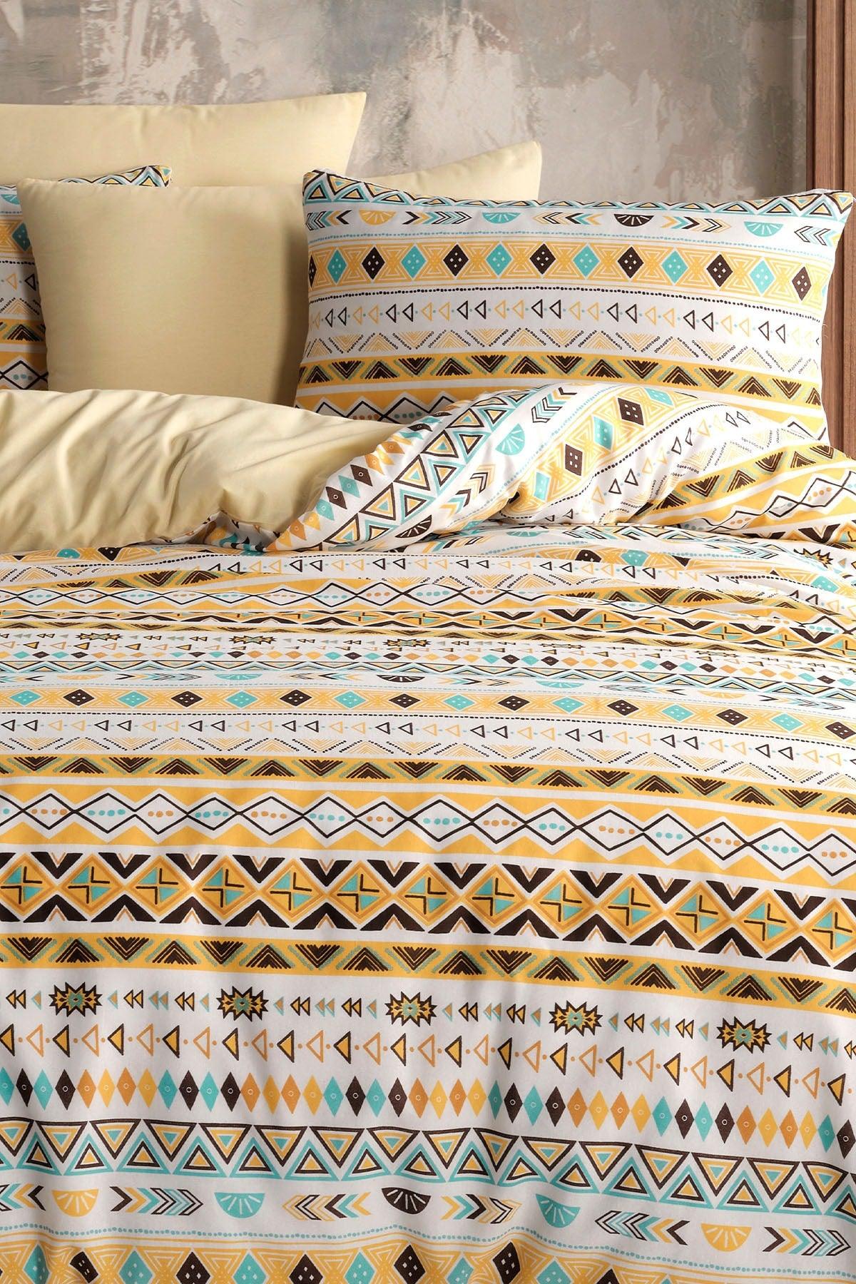 Double Authentic Yellow Duvet Cover Set Ranforce - Swordslife