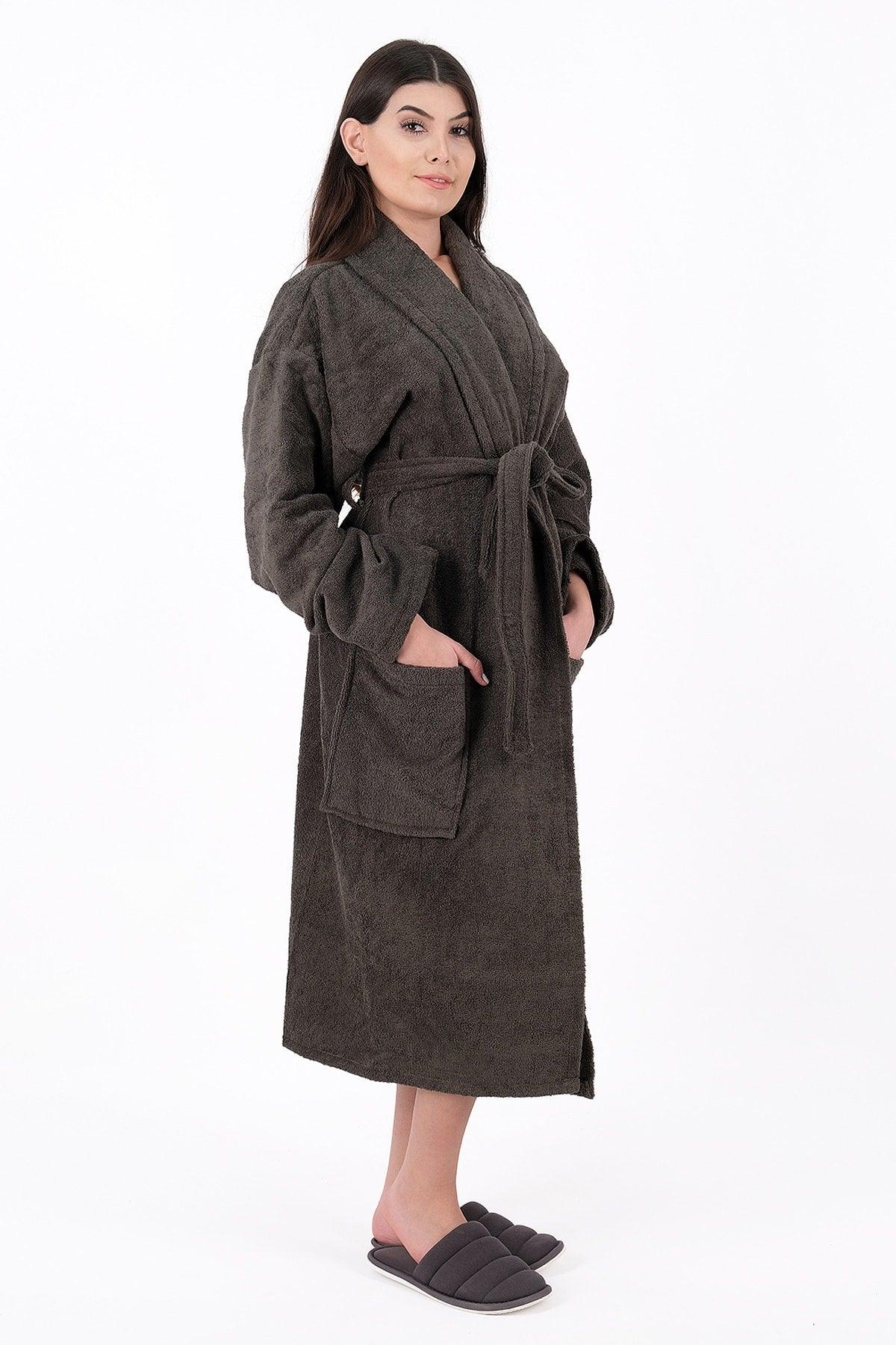 Cotton Salyaka Brown Bathrobe - Swordslife