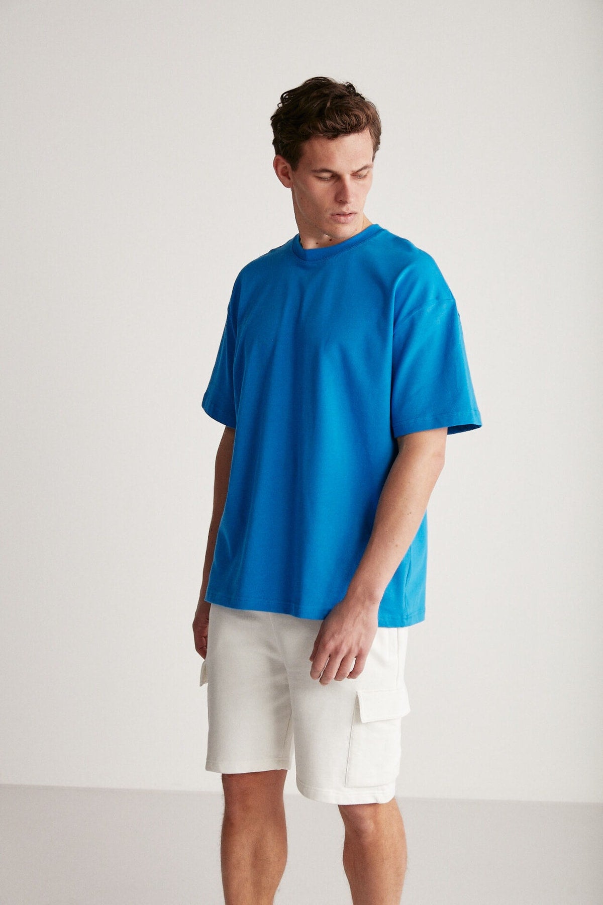 Jett Oversize Sax Blue T-Shirt