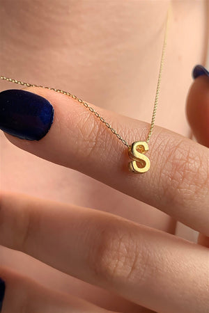 Unisex Yellow 925 Sterling Sterling Silver Necklace Length 42 Cm