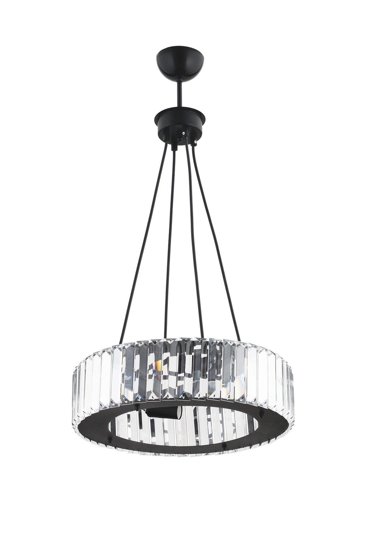 Luxury Diamond 37 Cm Black Chandelier