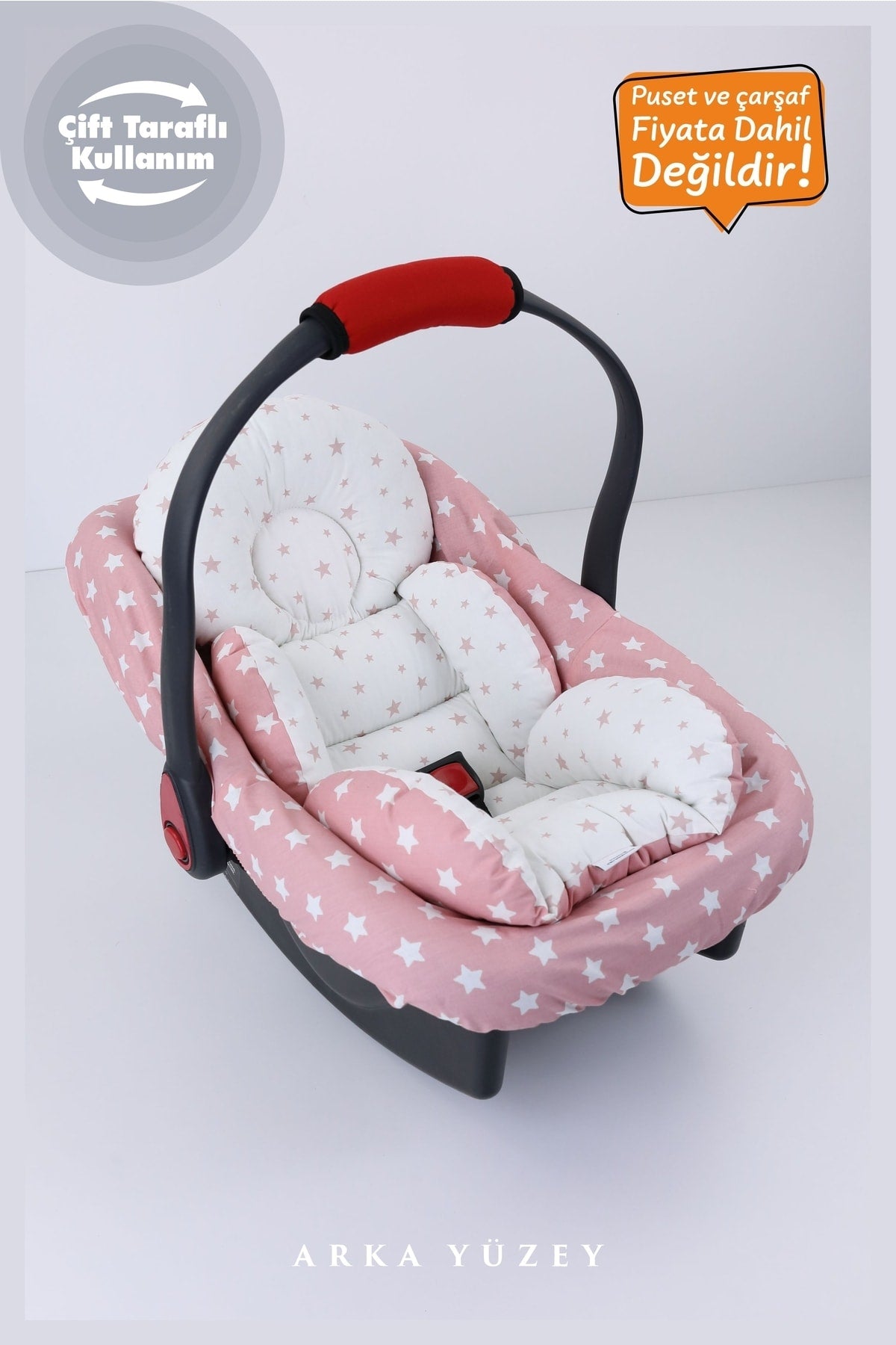 Orthopedic, Lumbar Supported Stroller Cushion, 100% Cotton Fabric