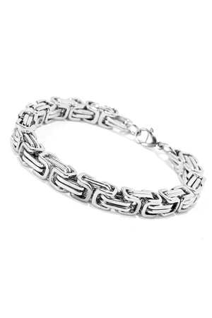 2 Years Warranty King Necklace Chain Bracelet Set 316 Steel Does Not Tarnish 925 Sterling Silver Men'S Necklace