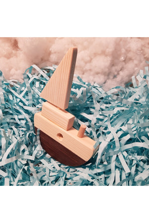 Handmade Wooden Toy Baby Ship Children'S Imagination Gift Toy