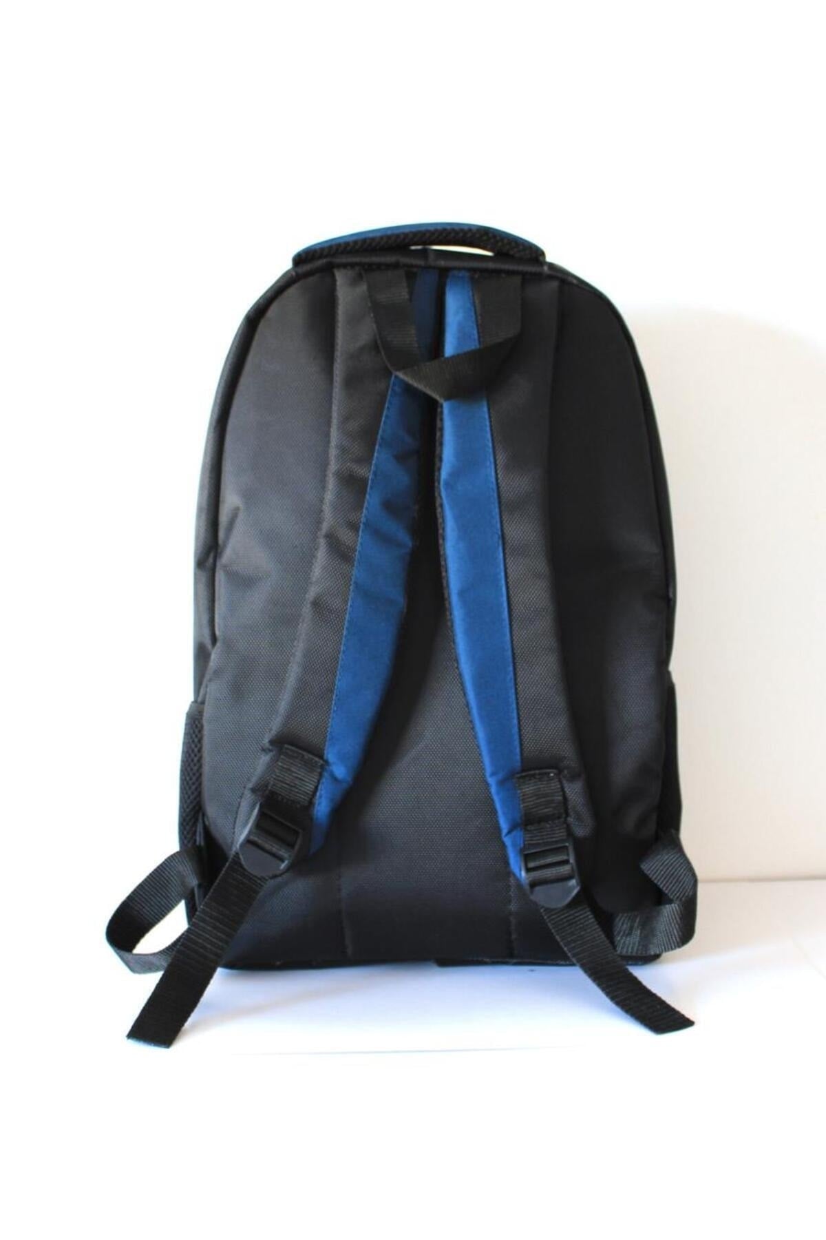 BACKPACK, 4 SECTIONS, FOAM SUPPORT, BLACK - BLUE