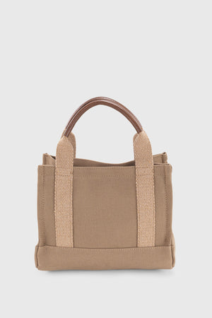 Women'S Brown Canvas Tote Bag 232