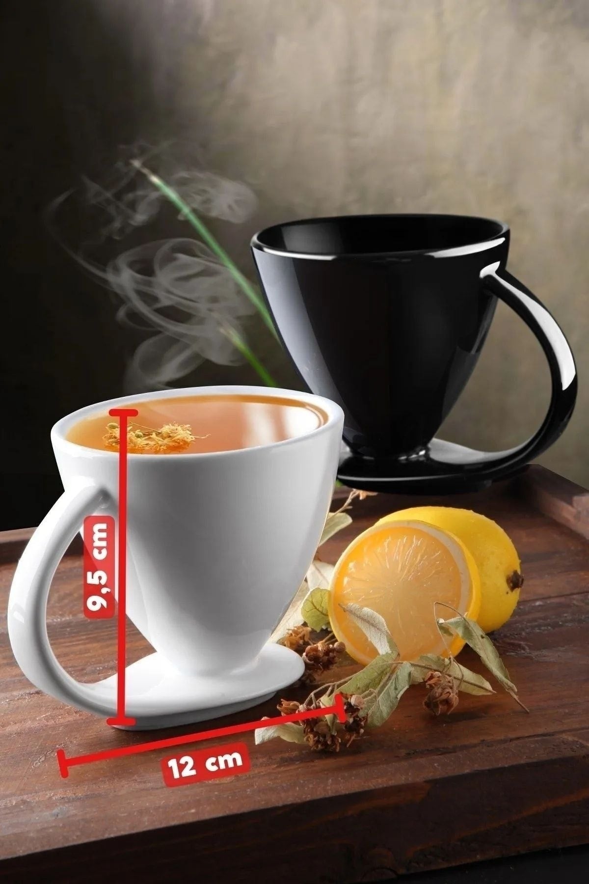 Set Of 6 Special Design Self-Based Coffee, Herbal Tea Etc. Cup & Cup Set Syh-Byz