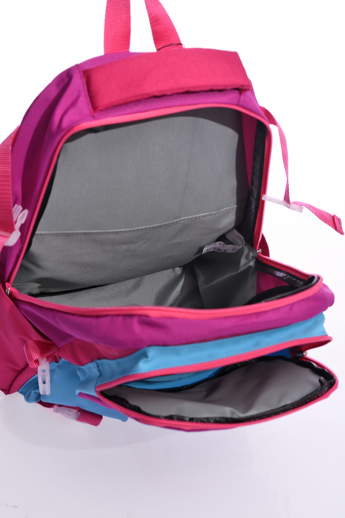 Hkn 9012 Primary School Backpack School Bag Multi Compartment Student Purple