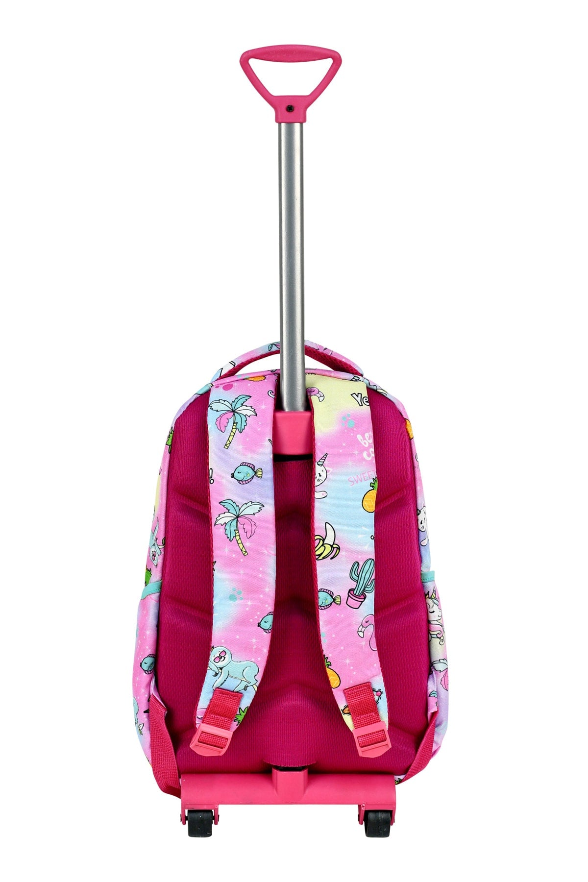 3-pack School Set with Squeegee, Unicorn Pattern Primary School Bag + Lunch Box + Pencil Holder