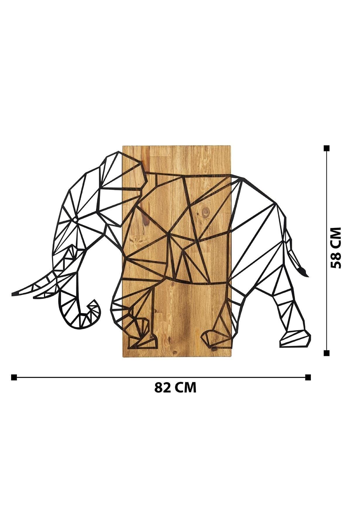 Doreart Elephant Wood & Metal Wall Painting, Home Office Wall Board - Swordslife