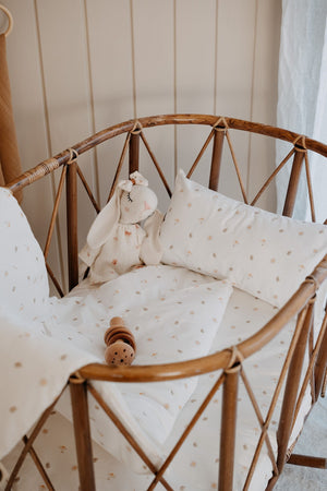 Park Bed Duvet Cover Set (80X120) | Daisy Leaves
