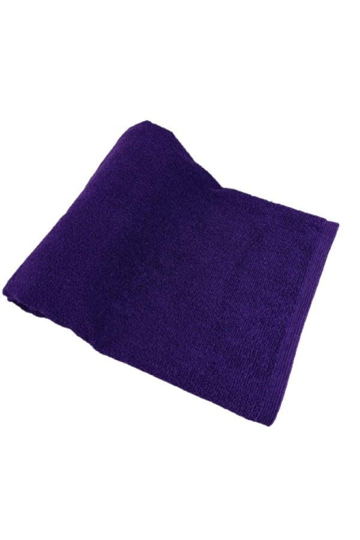 3 Pieces Purple Microfiber Hand Face Hairdresser Sports Towel Hair Color Resistant 50x90 Cm - Swordslife