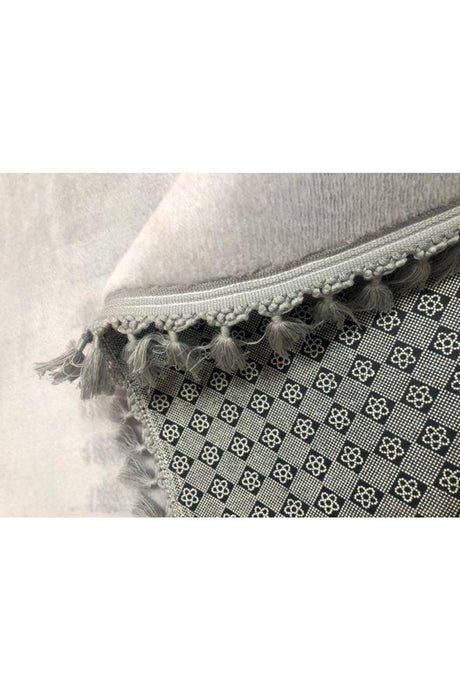 My Evilla Modern Smirna Decorative Plush Oval Pompom Fringed Closet Set - Swordslife