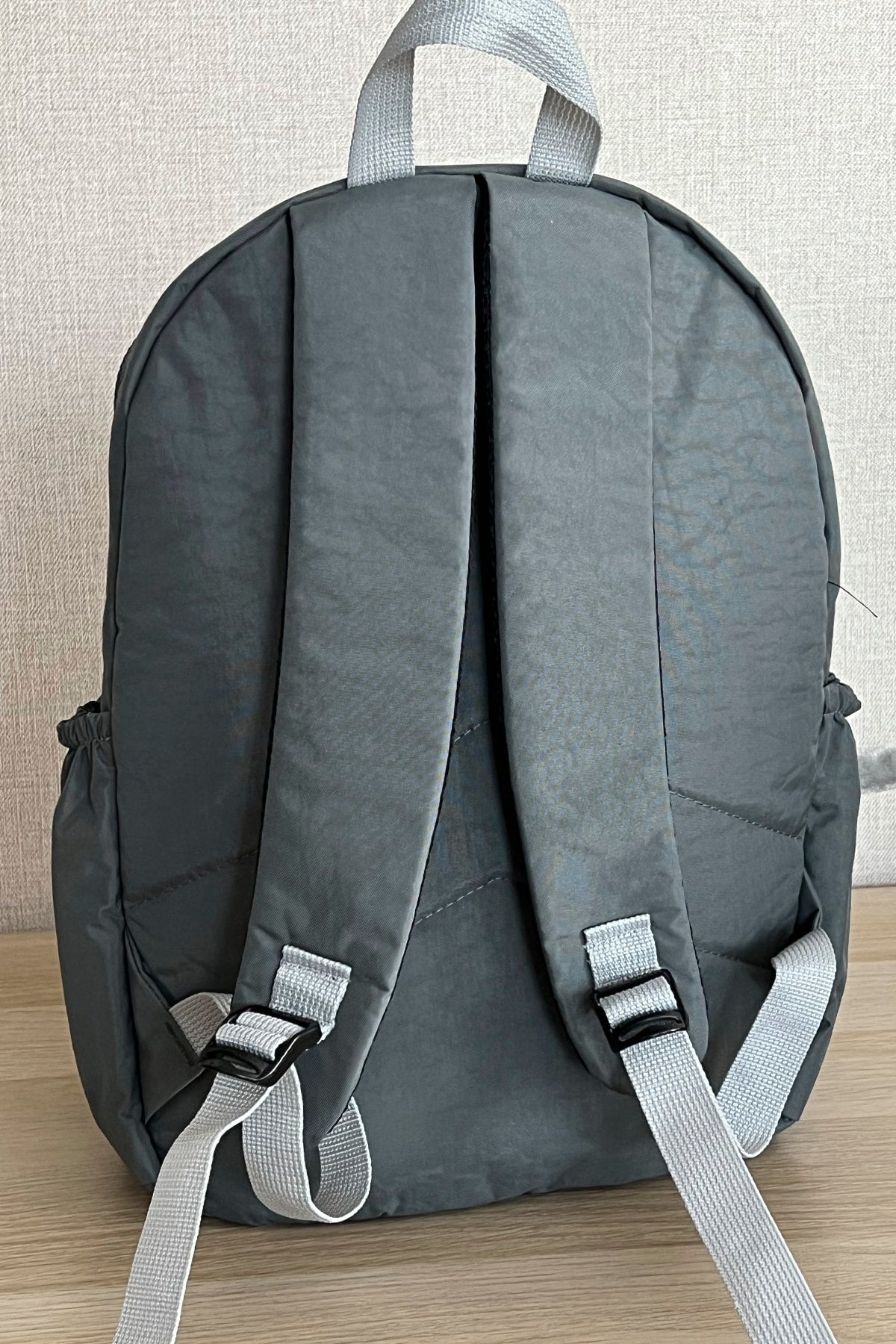 Dark Gray Backpack School Bag 14 Inch Laptop Travel Bag Duomino 18 Lt 40x30x15cm