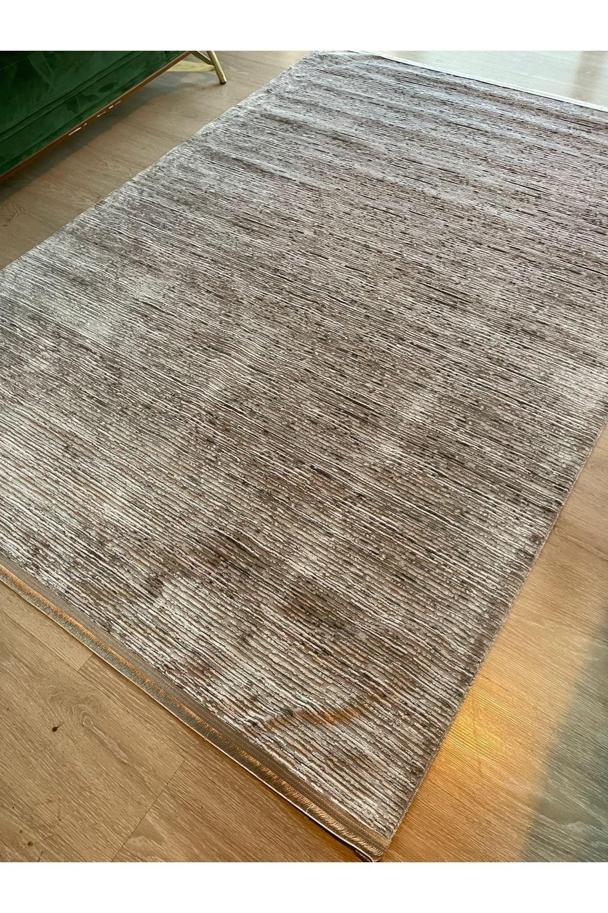 4 Seasons Modern Woven Carpet Fringed, Stain Resistant. (Special Sizes Can Be Made.) gray-striped - Swordslife