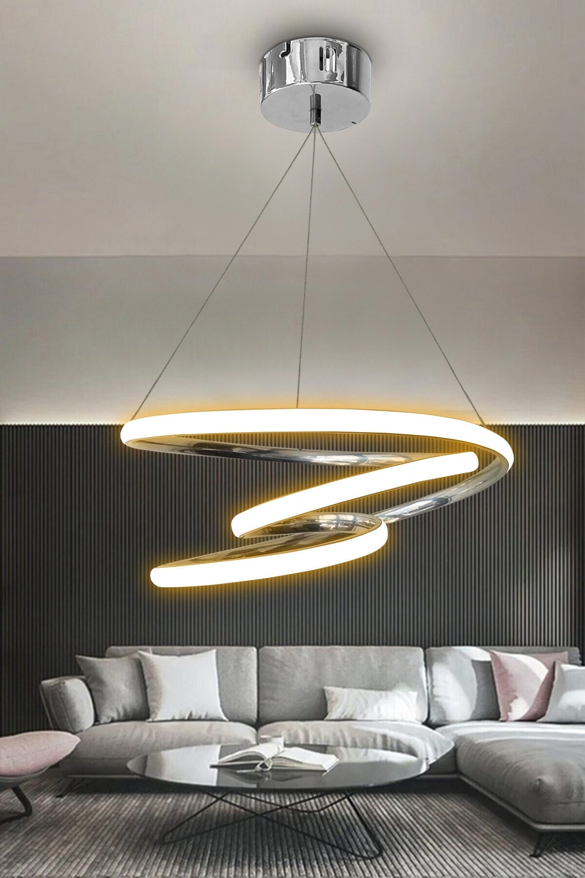 Chrome Galaxy Daylight Led Chandelier