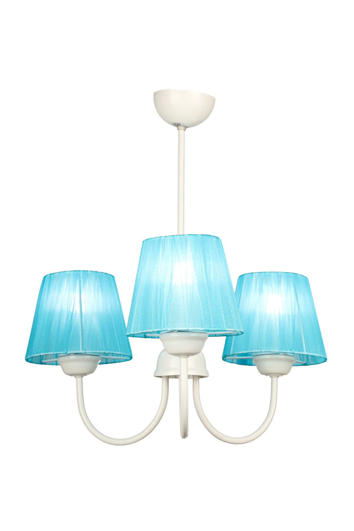 Ova 3Rd Chandelier White Turquoise Hat