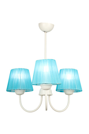 Ova 3Rd Chandelier White Turquoise Hat