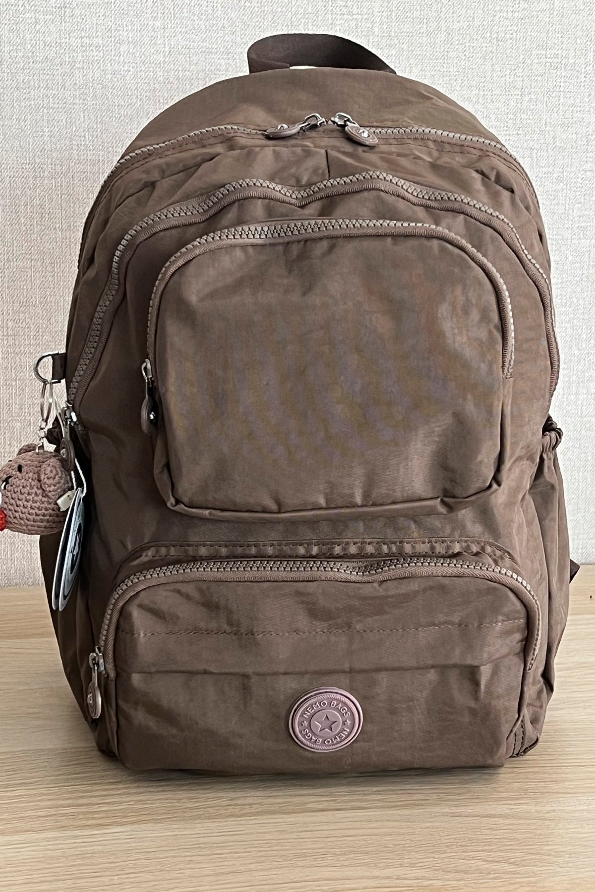 Dark Mink Backpack School Bag 14 Inch Laptop Bag Nemobags Travel Bag 18 Lt 40X30X15Cm