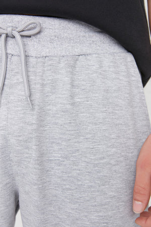 Gray Men Regular Fit Elastic Leg Basic Sweatpants Tmnss20Ea0053
