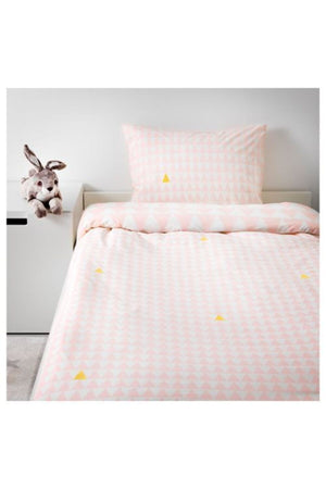 Kids Duvet Cover Single Duvet Cover Set, Pink Color Meridyendukkan 150X200/50X60 Cm