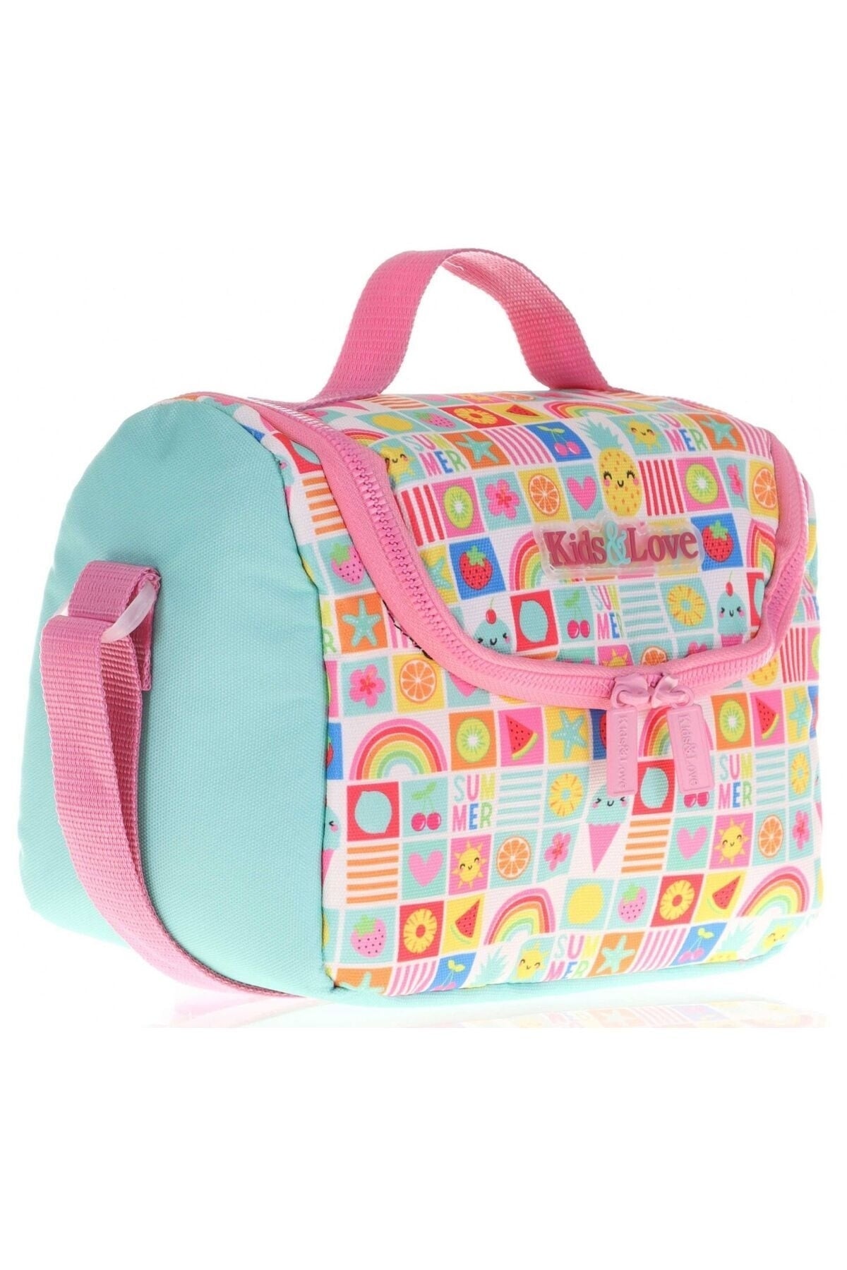 Kids&Love Pink Pineapple Primary School Bag And Lunch Set - Girls
