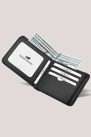 Original Men'S Wallet Black Sport & Stylish With Leather Fabric Box 70-021