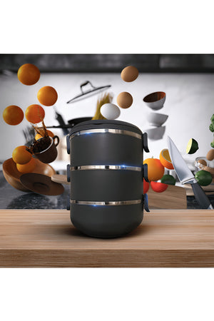 3-Layer Leakproof Food Thermos Modern Lunch Box (Special Series, Special Color) Has A Single-Person Volume