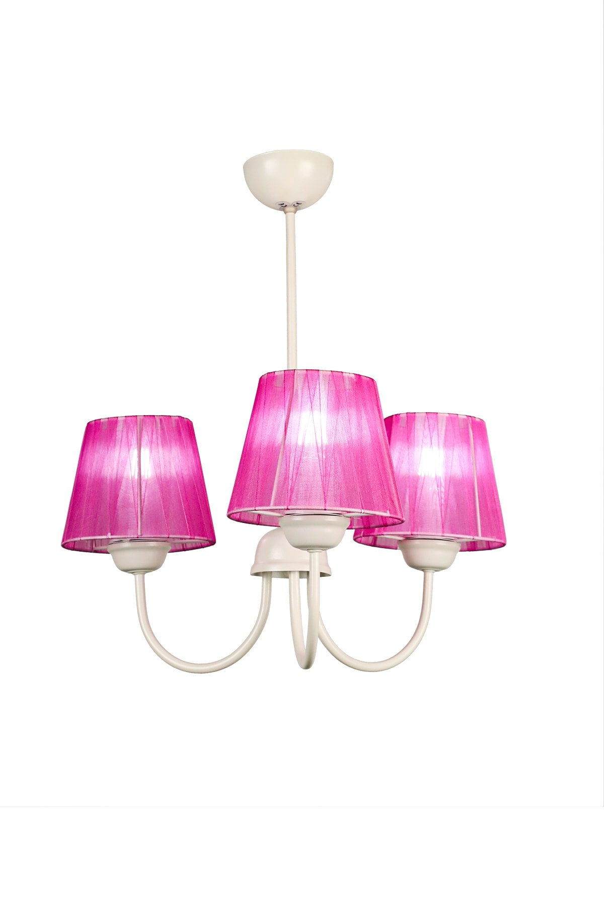 Ova 3Rd Chandelier White Fuchsia Hat