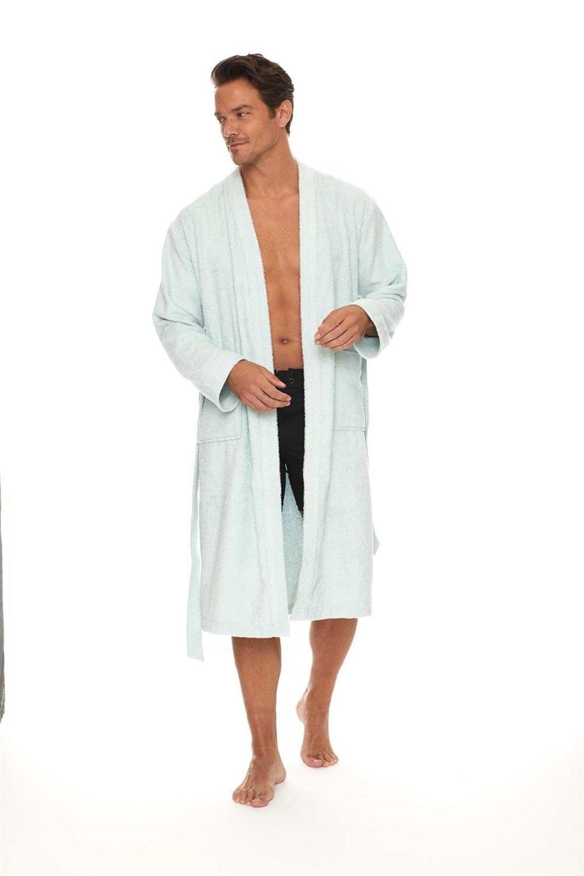 100% Organic Cotton Kimono Extra Soft Men's Bathrobe - Swordslife