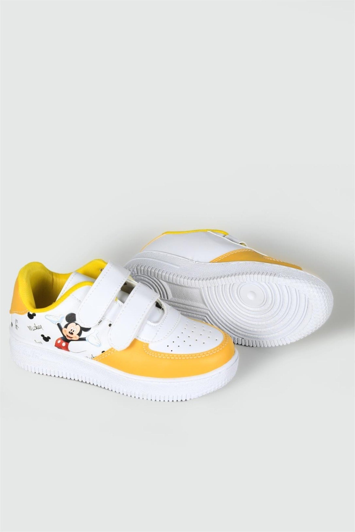 Air Sole Comfortable Breathable White Yellow Kids Sports Shoes Air V4