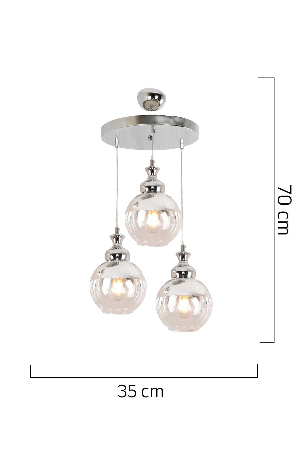 Leon 3-Plus Round Pendant Lamp Sports-Living Room Chandelier