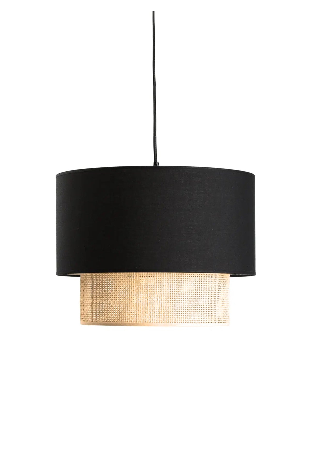 Black Headed Pendant Chandelier With Inner Fabric Ayd-3275