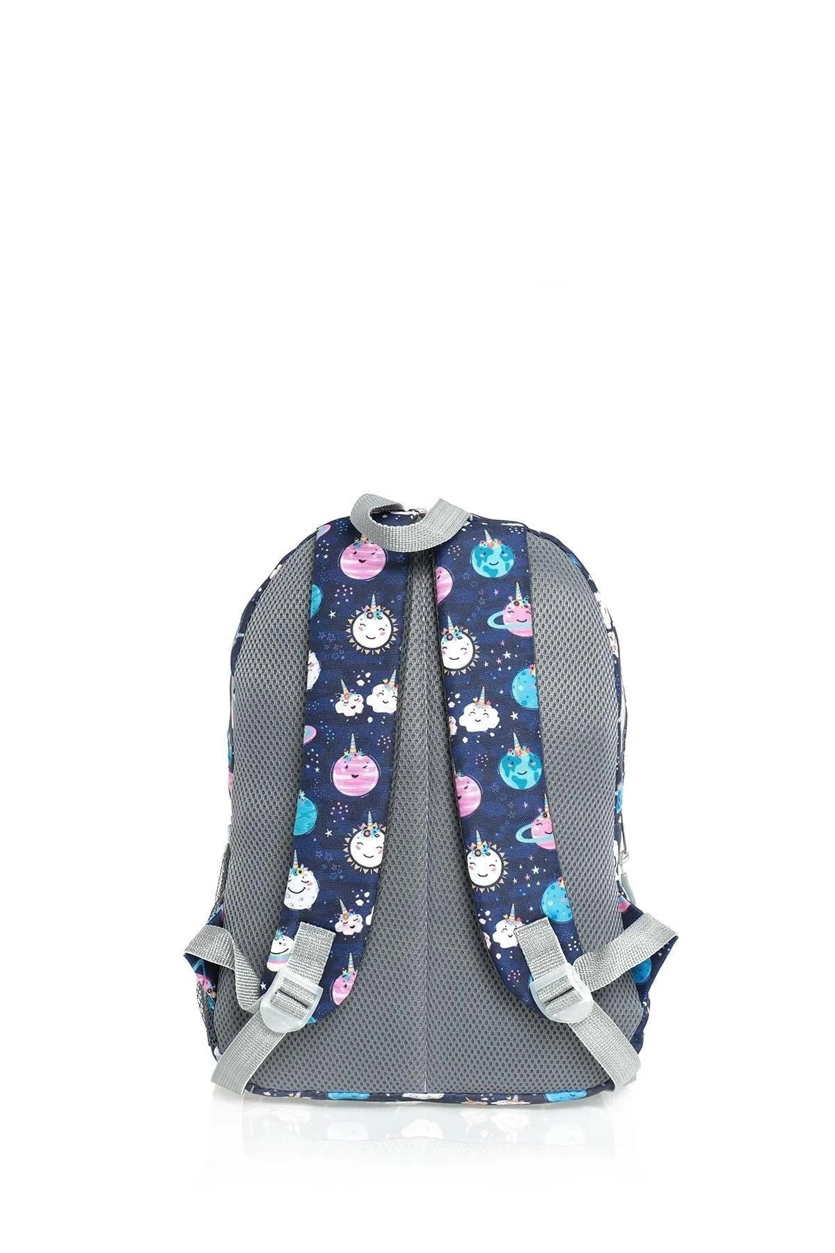 Navy Blue Galaxy Patterned Triple Primary School Bag Set