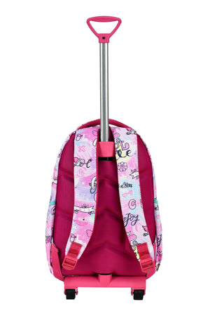 3-Pack School Set With Squeegee, Girl Patterned Primary School Bag + Lunch Box + Pencil Holder