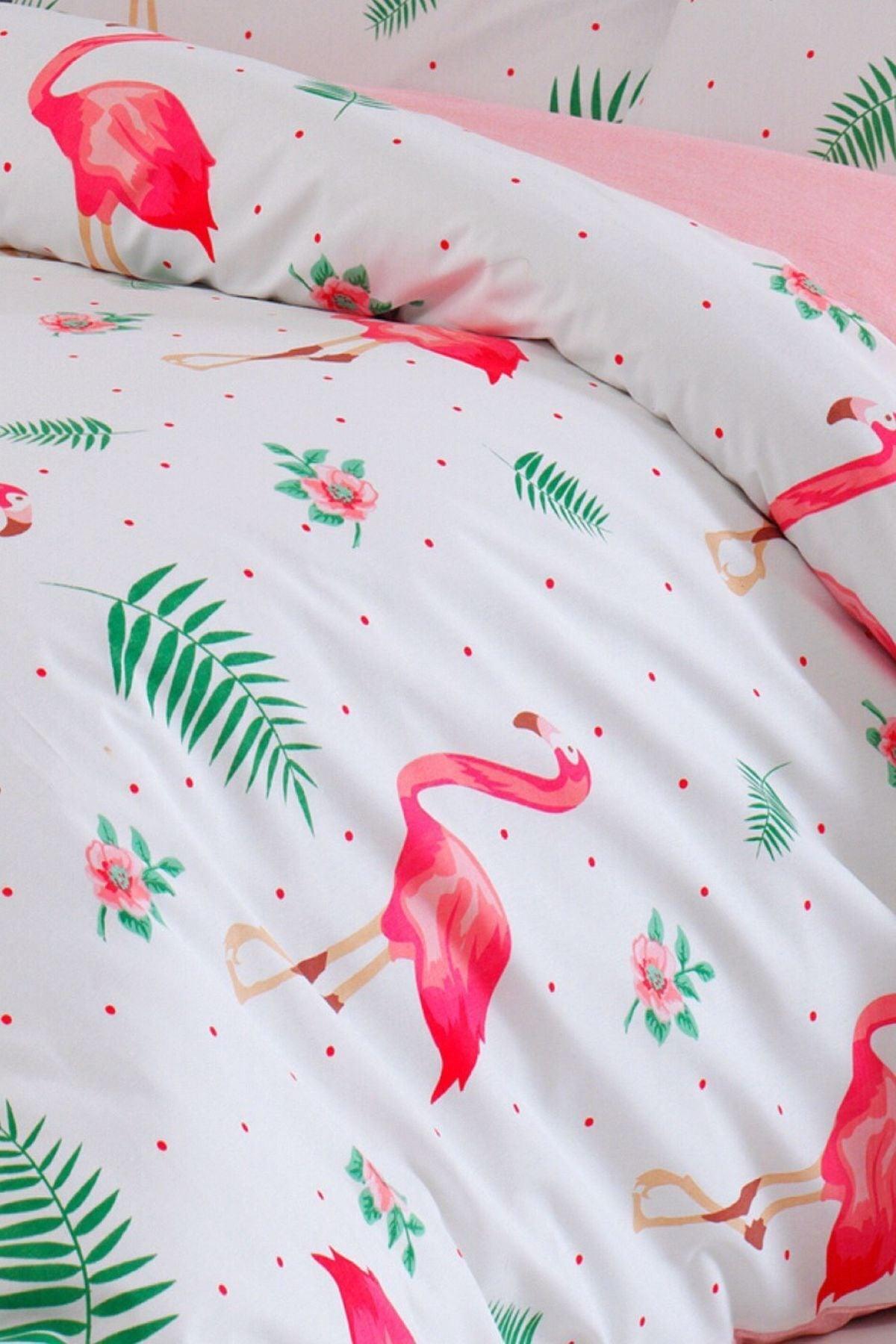 Single Duvet Cover Set Flamingo - Swordslife