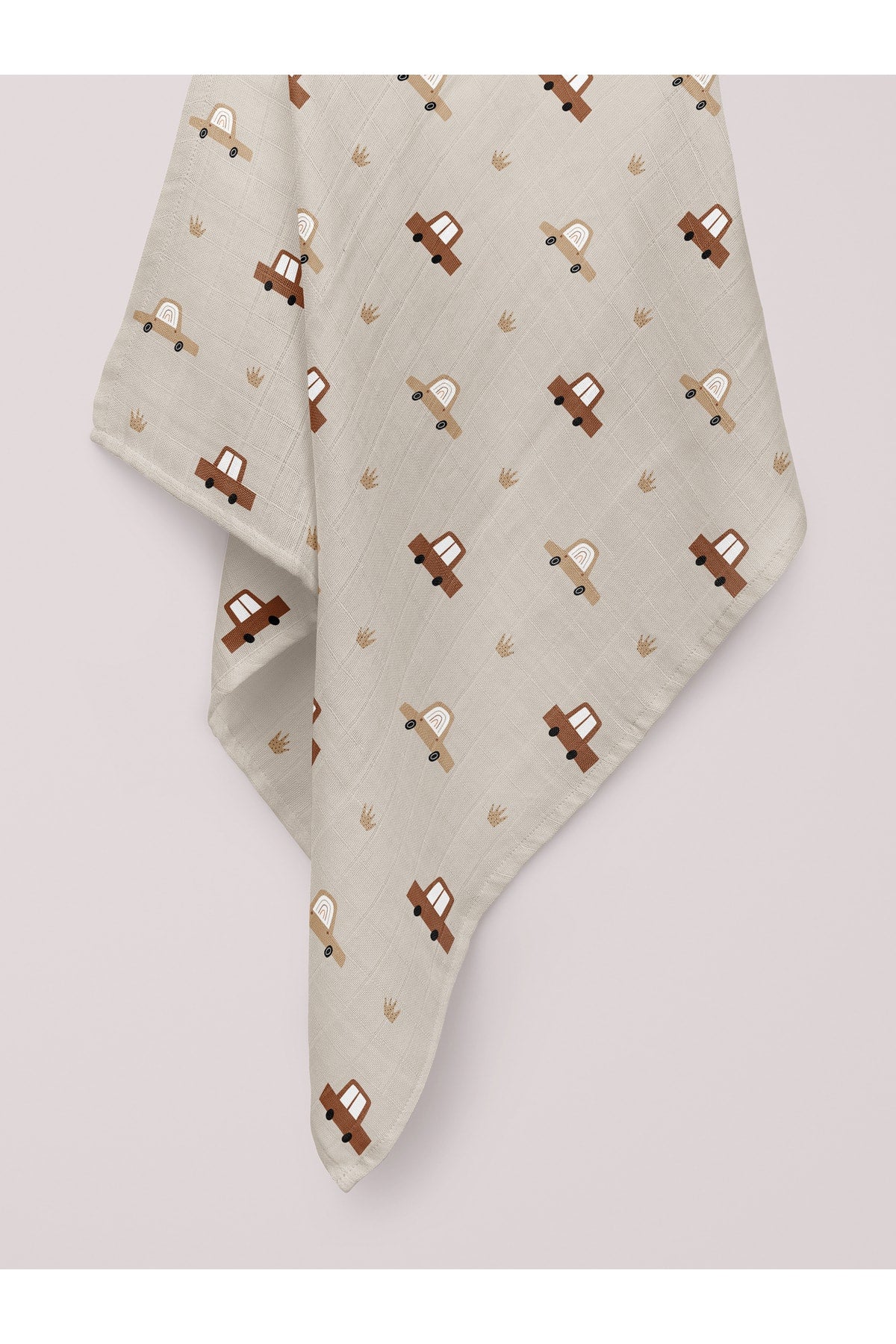 Cars1 Organic Crinkle Square Muslin Cover 100 X 100 Cm