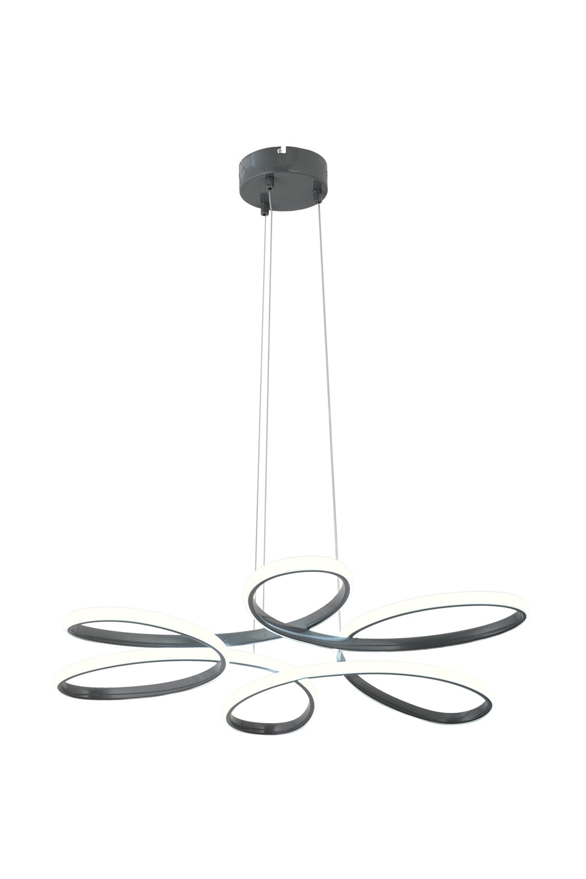 Flora Smoked Modern Pendant Lamp LED Chandelier