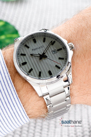 Men'S Calendar Steel Wristwatch 178045