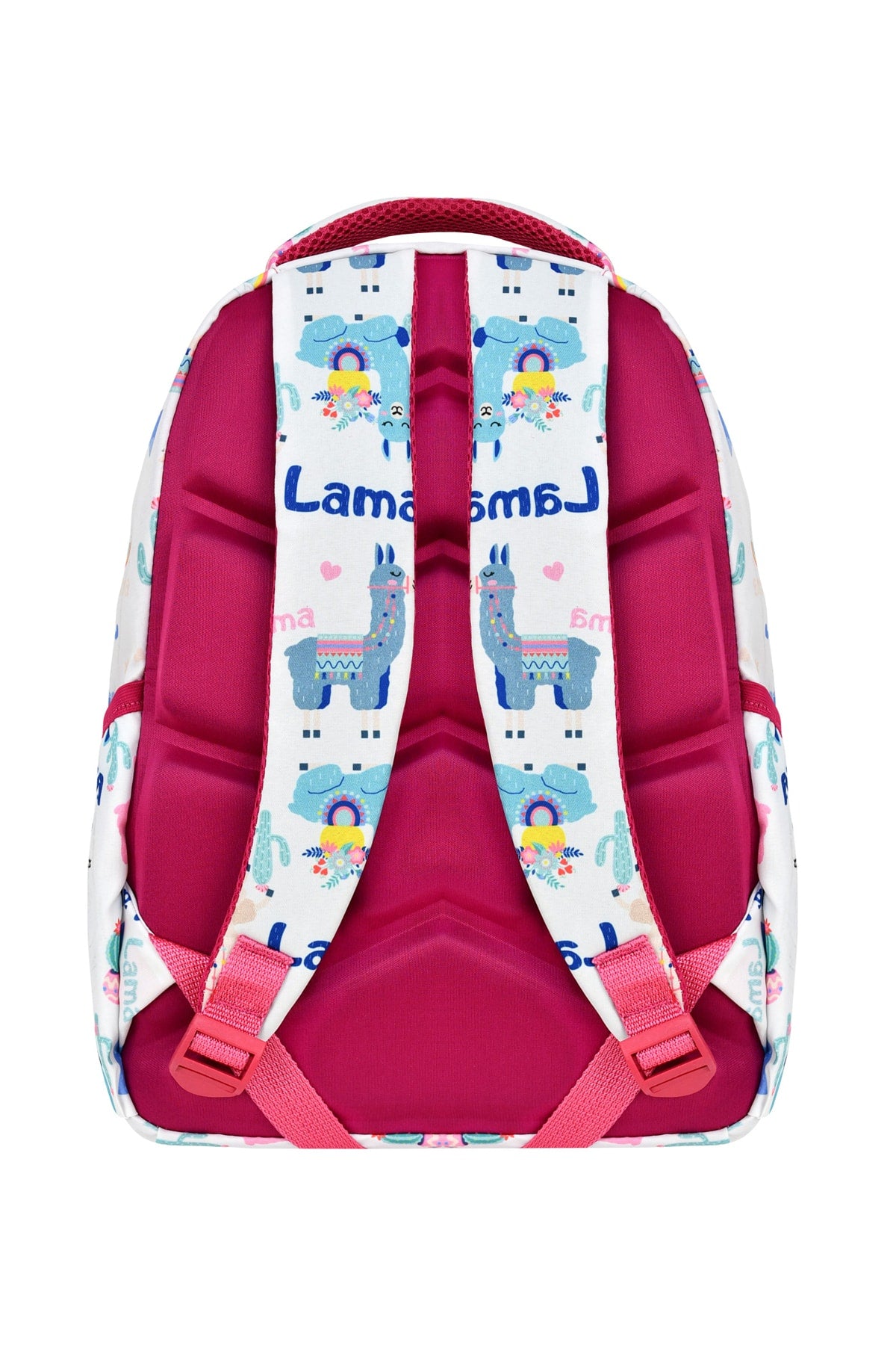 Set of 3, Llama Patterned Patterned Primary School Bag Lunch Box Pen Holder