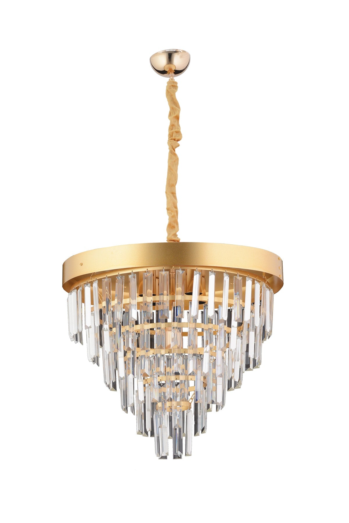 Linda 55 Cm Gold Luxury Crystal Stone Chandelier