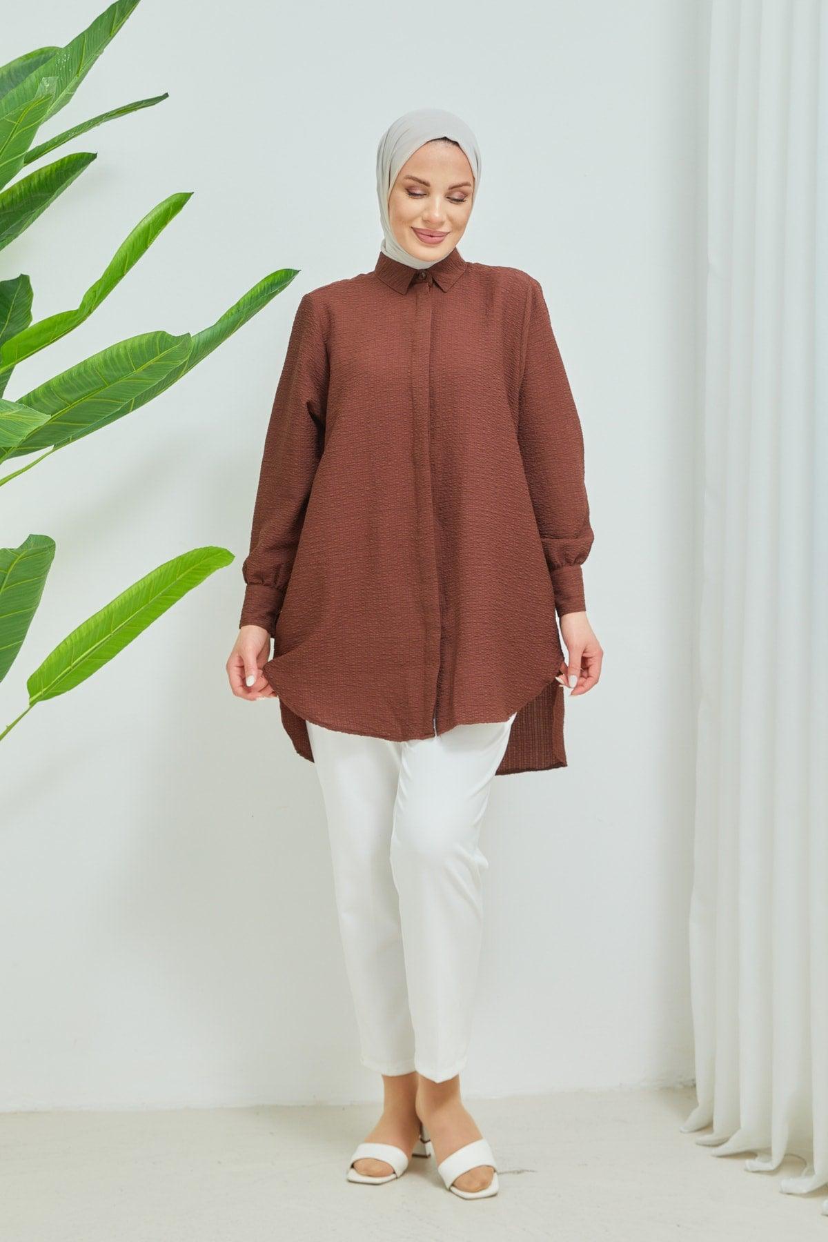 Women's Hijab Oversize See-through Shirt - Swordslife