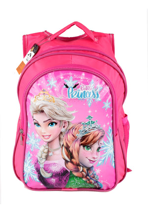 Middle School Primary School Bag And Lunch Box 3 Pockets Pad Elsa Pink
