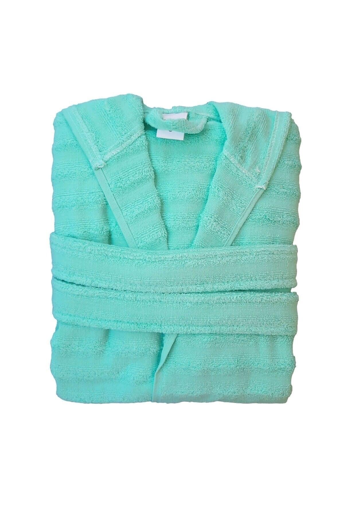 Women's Bathrobe Lux Jacquard 100 Cotton Hooded Bathrobe - Swordslife