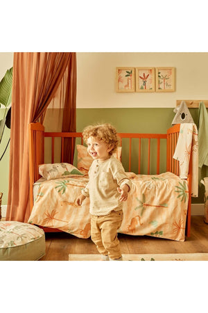 100% Cotton Ranforce Safari Baby Duvet Cover Set Salmon (100X150 Cm)